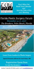 florida society of plastic surgeons december 2017 save the date
