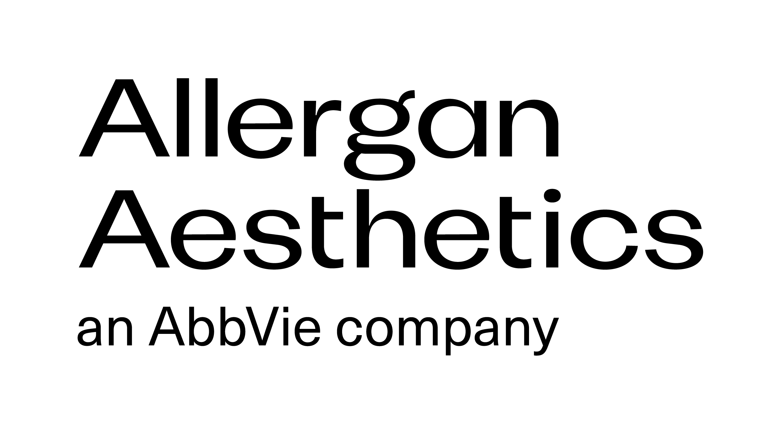 AllerganAesthetics logo stacked endorser blk rgb